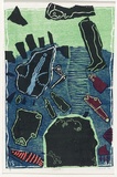 Artist: Simmul, Ilme. | Title: Sea world | Date: 1989 | Technique: woodcut, printed in colour, from multiple blocks