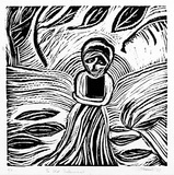 Artist: SHEARER, Mitzi | Title: The Old Testament | Date: 1977 | Technique: linocut, printed in black ink, from one block