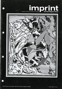<p>Imprint [Journal of the Print Council of Australia], volume 19, number 1, 1984.</p>