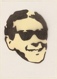Artist: Dodd, James. | Title: Dick. | Date: 2003 | Technique: stencil, printed in brown and cream ink, from two stencils