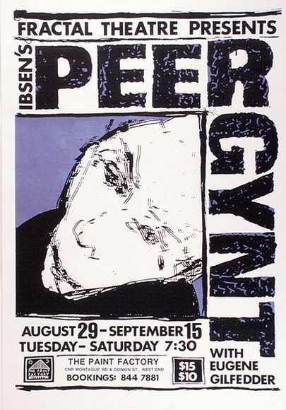 Artist: b'ACCESS 2' | Title: b'Peer Gynt' | Technique: b'screenprint, printed in purple and black, from two stencils'