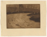 Artist: TRAILL, Jessie | Title: The frozen river, Saskatchewan, Canada | Date: 1920 | Technique: aquatint, printed in brown ink, from one plate