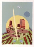 Artist: b'WICKS, Arthur' | Title: b'Monument for City Hill' | Date: 1967 | Technique: b'photo-screenprint, printed in colour, from multiple stencils'