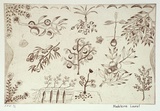 Artist: b'Laurel, Madeleine Yangkana.' | Title: b'Food from different places: from sandhill, from creek, from flatcountry, from river' | Date: 2001, August - September | Technique: b'etching, printed in sepia ink, from one plate'