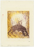 Artist: BOYD, Arthur | Title: (Beast on fire). | Date: 1960-70 | Copyright: Reproduced with permission of Bundanon Trust