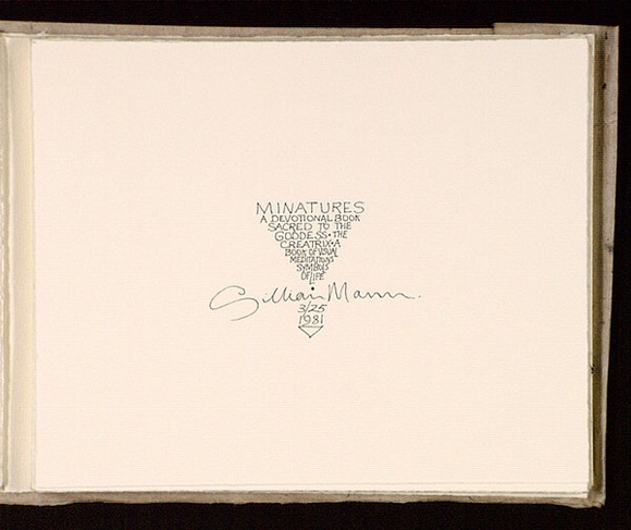 Artist: b'Mann, Gillian.' | Title: b'Text by Gillian Mann.' | Date: 1981 | Technique: b'etching, printed in black ink, from one plate' Artist: b'Mann, Gillian.' | Title: b'Text by Gillian Mann.' | Date: 1981 | Technique: b'etching, printed in black ink, from one plate'