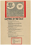 Artist: b'Lane, Leonie.' | Title: b'Getting on the dole ... (one in a 4 poster series)' | Date: 1978 | Technique: b'screenprint, printed in colour, from two stencils' | Copyright: b'\xc2\xa9 Leonie Lane'