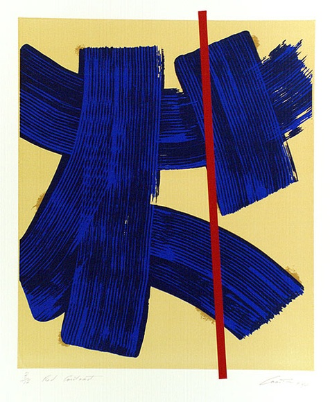 Artist: CROSTON, Doug | Title: Red contrast. | Date: June 1974 | Technique: screenprint, printed in colour, from five stencils | Copyright: Courtesy of the artist Artist: CROSTON, Doug | Title: Red contrast. | Date: June 1974 | Technique: screenprint, printed in colour, from five stencils | Copyright: Courtesy of the artist