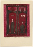 Artist: HANRAHAN, Barbara | Title: Wedding night | Date: 1964 | Technique: etching, printed in colour, with plate-tone, from two  plates