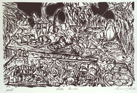 Artist: b'Lee, Graeme.' | Title: b'Litho Barbie' | Date: 1997, February | Technique: b'lithograph, printed in black ink, from one stone' Artist: b'Lee, Graeme.' | Title: b'Litho Barbie' | Date: 1997, February | Technique: b'lithograph, printed in black ink, from one stone'