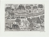 Artist: b'Kennedy, Roy.' | Title: b'The young and old culture on our mission' | Date: 2001 | Technique: b'etching, printed in black ink, from one plate'