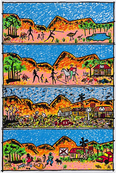 Artist: b'REDBACK GRAPHIX' | Title: b'Beat the grog [1].' | Date: 1986 | Technique: b'screenprint, printed in colour, from six stencils' | Copyright: b'\xc2\xa9 Michael Callaghan'