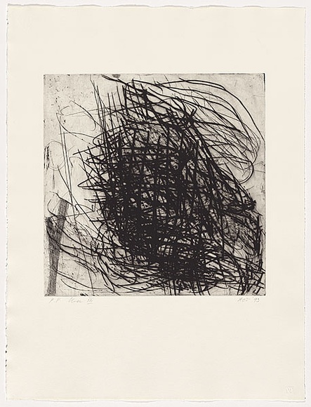 Artist: b'Tomescu, Aida.' | Title: b'Unu VII' | Date: 1993 | Technique: b'drypoint, printed in black ink, from one steel plate' | Copyright: b'\xc2\xa9 Aida Tomescu. Licensed by VISCOPY, Australia.' Artist: b'Tomescu, Aida.' | Title: b'Unu VII' | Date: 1993 | Technique: b'drypoint, printed in black ink, from one steel plate' | Copyright: b'\xc2\xa9 Aida Tomescu. Licensed by VISCOPY, Australia.'