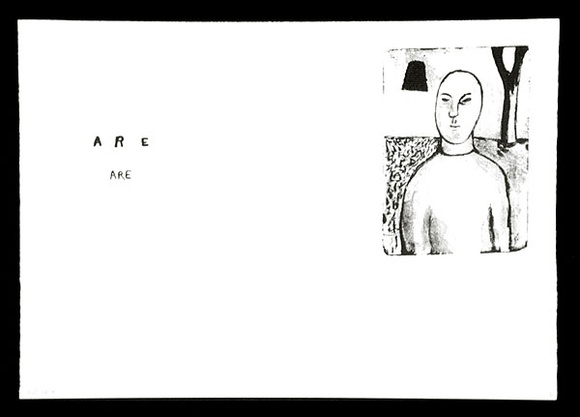 Artist: b'Boag, Yvonne.' | Title: b'Are are.' | Date: 1993 | Technique: b'lithograph, printed in black ink, from one plate' | Copyright: b'\xc2\xa9 Yvonne Boag' Artist: b'Boag, Yvonne.' | Title: b'Are are.' | Date: 1993 | Technique: b'lithograph, printed in black ink, from one plate' | Copyright: b'\xc2\xa9 Yvonne Boag'