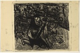 Artist: Blackman, Charles. | Title: Schoolgirl with spyglass. | Date: (1953) | Technique: lithograph