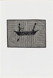 Artist: Marika, Banduk. | Title: Guluwurru | Date: 2000 | Technique: linocut, printed in black ink, from one block, screenprint, printed in grey ink, from one stencil | Copyright: © Banduk Marika. Licensed by VISCOPY, Australia