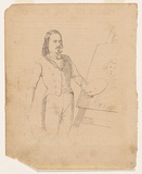 Artist: NICHOLAS, William | Title: The artist (Thomas Rider). | Date: 1847 | Technique: pen-lithograph, printed in black ink, from one zinc plate