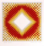 Artist: b'Rose, David.' | Title: b'Inside' | Date: 1971 | Technique: b'screenprint, printed in colour, from three stencils, and embossing'