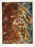 Artist: Bruder, Gazellah. | Title: Cigar man. | Date: 1995 | Technique: collograph, printed in colour, from one plate