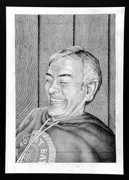 Artist: b'Febey, Rodney.' | Title: b'Portrait.' | Date: 1982 | Technique: b'photocopy, printed in black ink, from hand drawn artwork' Artist: b'Febey, Rodney.' | Title: b'Portrait.' | Date: 1982 | Technique: b'photocopy, printed in black ink, from hand drawn artwork'