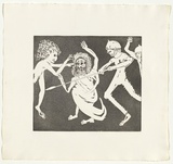 Artist: BOYD, Arthur | Title: Magistrate to his guards. | Date: (1970) | Technique: etching and aquatint, printed in black ink, from one plate | Copyright: Reproduced with permission of Bundanon Trust