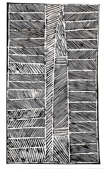 Artist: b'GUDTHAYKUDTHAY, Philip' | Title: b'not titled' | Date: c.1993 | Technique: b'linocut, printed in black ink, from one block' | Copyright: b'\xc2\xa9 Philip Gudthaykudthay. Licensed by VISCOPY, Australia' Artist: b'GUDTHAYKUDTHAY, Philip' | Title: b'not titled' | Date: c.1993 | Technique: b'linocut, printed in black ink, from one block' | Copyright: b'\xc2\xa9 Philip Gudthaykudthay. Licensed by VISCOPY, Australia'