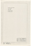 Title: Lie flat on your back | Date: 1970 | Technique: pen and ink on typescript on offset-lithograph and xerox