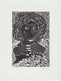 Artist: WALKER, Murray | Title: Flesh. | Date: 1982 | Technique: linocut, printed in black ink, from one block