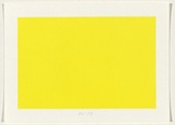 Title: b'not titled [yellow]' | Date: 2004 | Technique: b'screenprint, printed in acrylic paint, from one stencil'