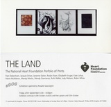 Title: Invitation | The land: The National Heart Foundation portfolio of prints. Kingston, Canberra, ACT: aGOG [Australian Girls Own Gallery], 25 September - 8 October 1992.