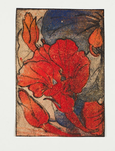 Artist: b'Sutherland, Jean.' | Title: b'not titled [red/blue colour]'