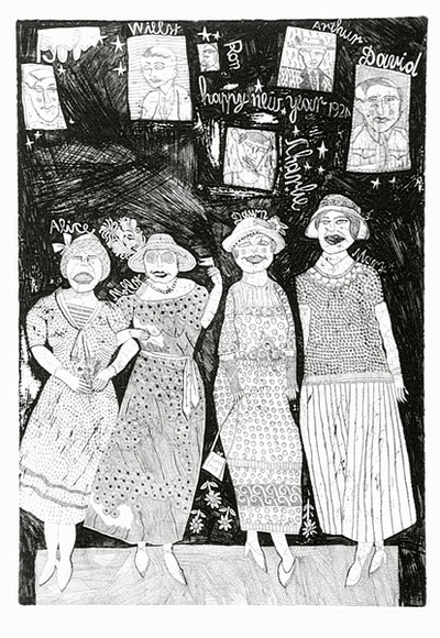 Artist: b'HANRAHAN, Barbara' | Title: b'Armistice Day' | Date: 1978 | Technique: b'etching printed in black ink with plate-tone, from one plate'