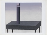 Artist: Senbergs, Jan. | Title: Monument | Date: 1969 | Technique: screenprint, printed in colour, from multiple stencils | Copyright: © Jan Senbergs. Licensed by VISCOPY, Australia