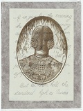 Artist: Klein, Deborah. | Title: Florence Nightingale | Date: 1998 | Technique: linocut, printed in brown and cream ink, from two blocks