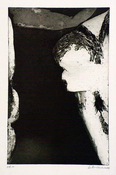 Artist: b'BALDESSIN, George' | Title: b'(Figurative study).' | Date: 1964 | Technique: b'etching and aquatint, printed in black ink, from one plate' Artist: b'BALDESSIN, George' | Title: b'(Figurative study).' | Date: 1964 | Technique: b'etching and aquatint, printed in black ink, from one plate'