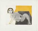 Artist: BALDESSIN, George | Title: Performer. | Date: 1968 | Technique: colour etching and aquatint