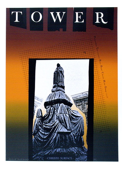 Artist: ARNOLD, Raymond | Title: Tower. Christo surface. | Date: 1984 | Technique: screenprint, printed in colour, from three stencils