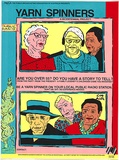 Title: b'Yarn spinners' | Date: 1988 | Technique: b'screenprint, printed in colour, from five stencils'