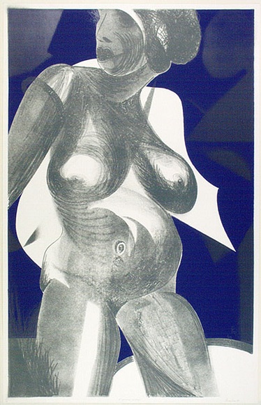 Artist: b'Powditch, Peter.' | Title: b'A natural woman I' | Date: 1969 | Technique: b'lithograph, printed in colour, from multiple plates' Artist: b'Powditch, Peter.' | Title: b'A natural woman I' | Date: 1969 | Technique: b'lithograph, printed in colour, from multiple plates'