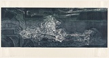 Artist: Marshall, Jennifer. | Title: Bruny. | Date: 1997 | Technique: linocut, printed in colour, from multiple blocks