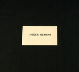 Artist: Colless, Ted. | Title: Hidden meaning | Date: c.1978 | Technique: rubber stamps