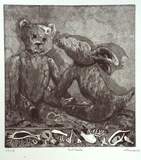 Artist: Edwards, Annette. | Title: Just friends | Date: 1983 | Technique: etching and aquatint, printed in black ink, from one plate