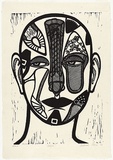 Artist: Klein, Deborah. | Title: Fetish | Date: 1997 | Technique: linocut, printed in black ink, from one block