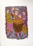 Artist: HANRAHAN, Barbara | Title: Three Graces | Date: 1977 | Technique: screenprint, printed in colour, from nine stencils