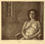 Artist: Dunlop, Brian. | Title: Suzy | Date: 1983 | Technique: etching, printed in black ink, from one plate