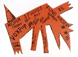 Artist: HOWSON, Mark | Title: Roar Studios Fund Raiser | Date: (1983) | Technique: screenprint, printed in colour, from two stencils
