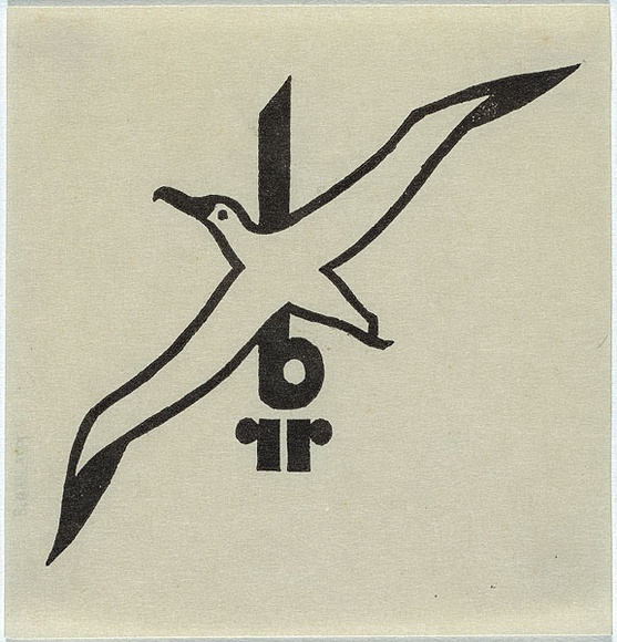 Artist: b'Thake, Eric.' | Title: b'Bookplate: B. R. Richardson' | Date: 1930 | Technique: b'linocut, printed in black ink, from one block' Artist: b'Thake, Eric.' | Title: b'Bookplate: B. R. Richardson' | Date: 1930 | Technique: b'linocut, printed in black ink, from one block'