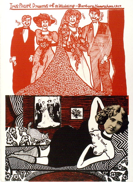 Artist: b'HANRAHAN, Barbara' | Title: b'Iris Pearl dreams of a wedding' | Date: 1967 | Technique: b'lithograph, printed in colour, from two plates, two photolithographs from three plates' Artist: b'HANRAHAN, Barbara' | Title: b'Iris Pearl dreams of a wedding' | Date: 1967 | Technique: b'lithograph, printed in colour, from two plates, two photolithographs from three plates'