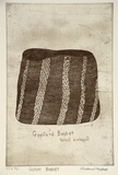 Artist: b'Mullett, Richard.' | Title: b'Gunai basket' | Date: 1999, April | Technique: b'etching, printed in black ink, from one plate'