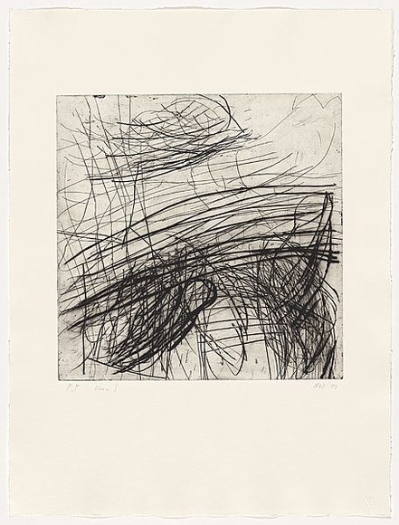 Artist: b'Tomescu, Aida.' | Title: b'Unu I' | Date: 1993 | Technique: b'drypoint, printed in black ink, from one steel plate' | Copyright: b'\xc2\xa9 Aida Tomescu. Licensed by VISCOPY, Australia.' Artist: b'Tomescu, Aida.' | Title: b'Unu I' | Date: 1993 | Technique: b'drypoint, printed in black ink, from one steel plate' | Copyright: b'\xc2\xa9 Aida Tomescu. Licensed by VISCOPY, Australia.'